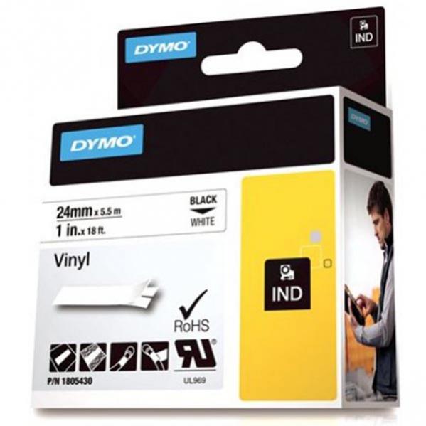 DYMO Rhino Professional, 24mm, merkkausteippi, must.teksti val. teippi