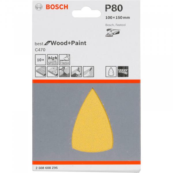 Bosch Hiomapaperi 10 St. C470 180 100x150 mm